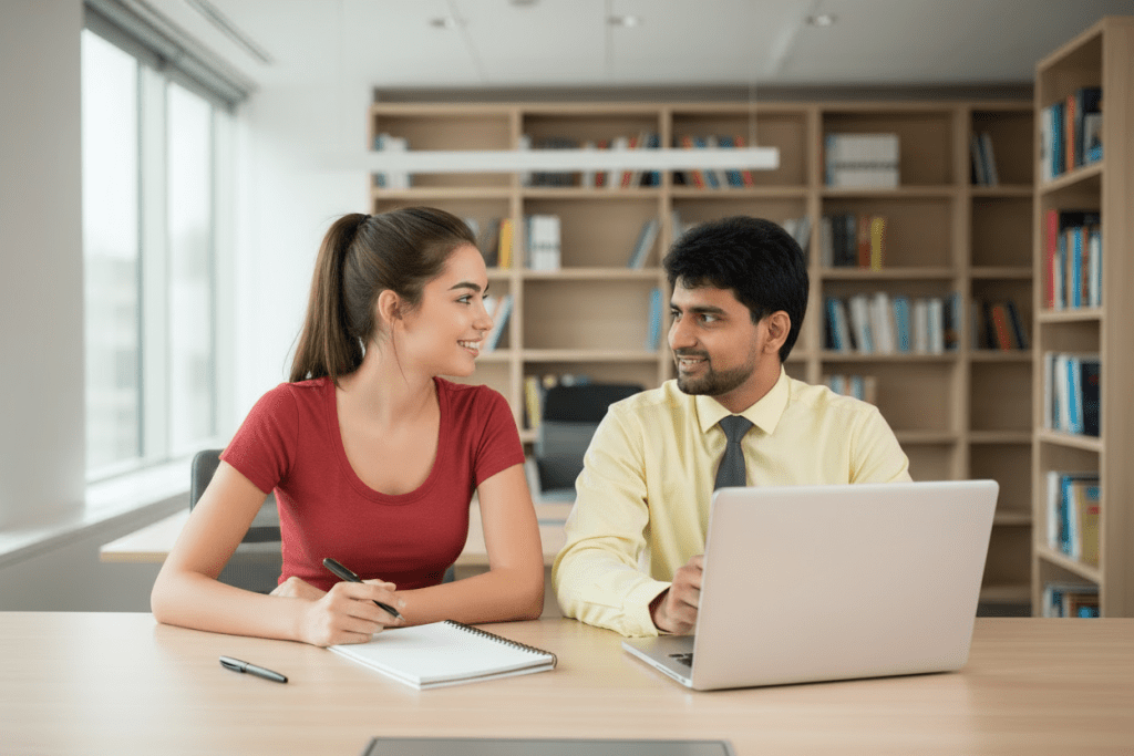 krishan-mit-kravate-gelbes-hemd-mit-sohni-kudi-im-buro